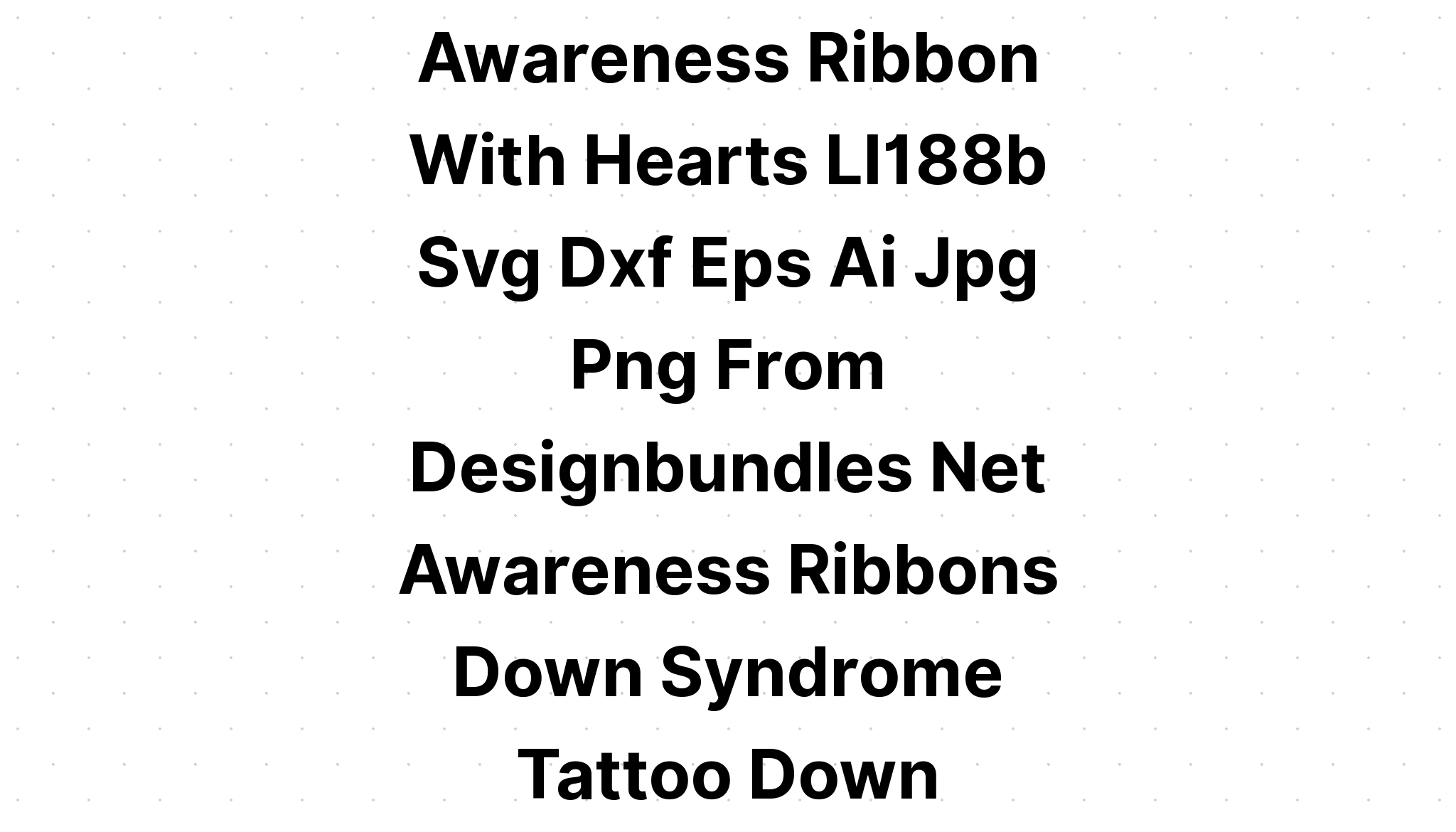 Download Awareness Ribbon Bundle SVG File